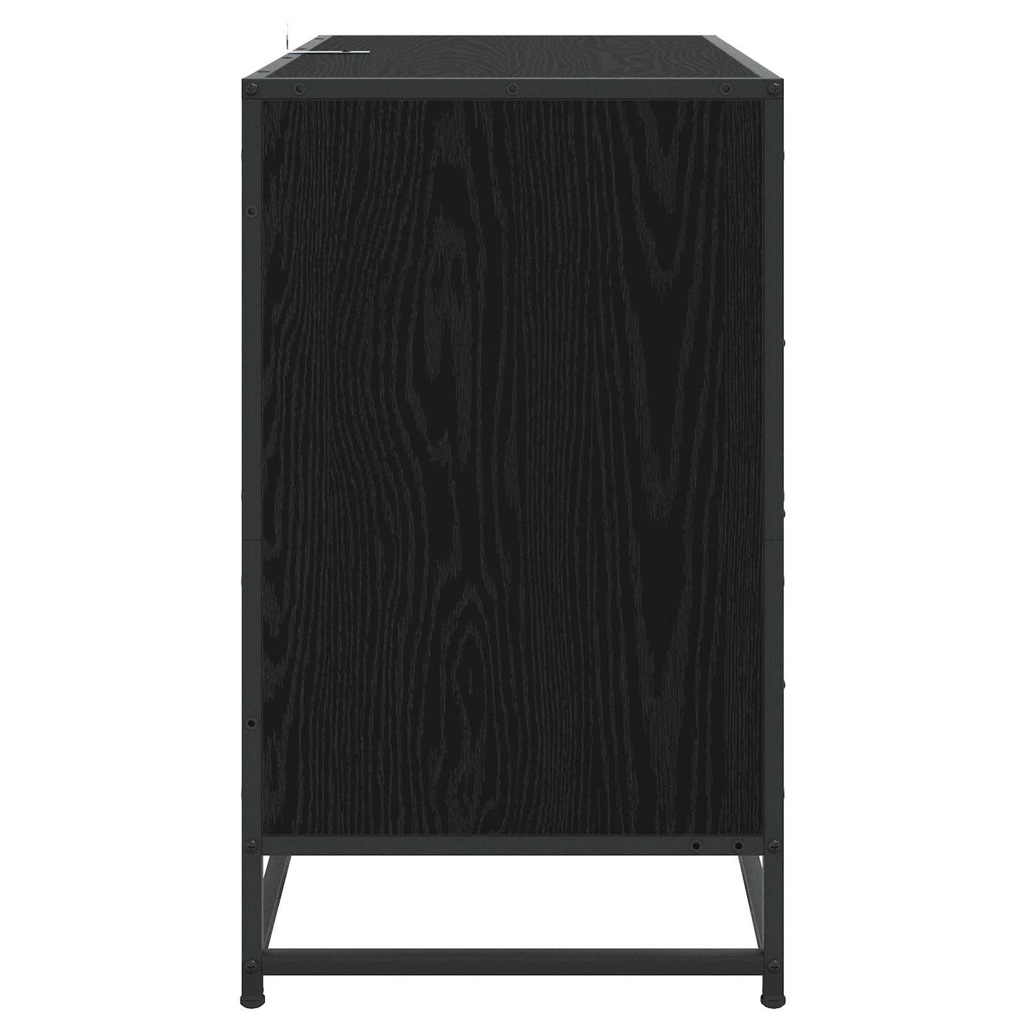 Skuffeskab 3-Skuffe Sort eg 70 x 41 x 70 cm Konstrueret træ