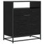 Skuffeskab 4-Skuffe Sort eg 70 x 41 x 83,5 cm Konstrueret træ