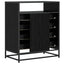 Skuffeskab 4-Skuffe Sort eg 70 x 41 x 83,5 cm Konstrueret træ