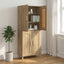 Sideboard Artisan-eg 69,5 x 34 x 90 cm Konstrueret træ