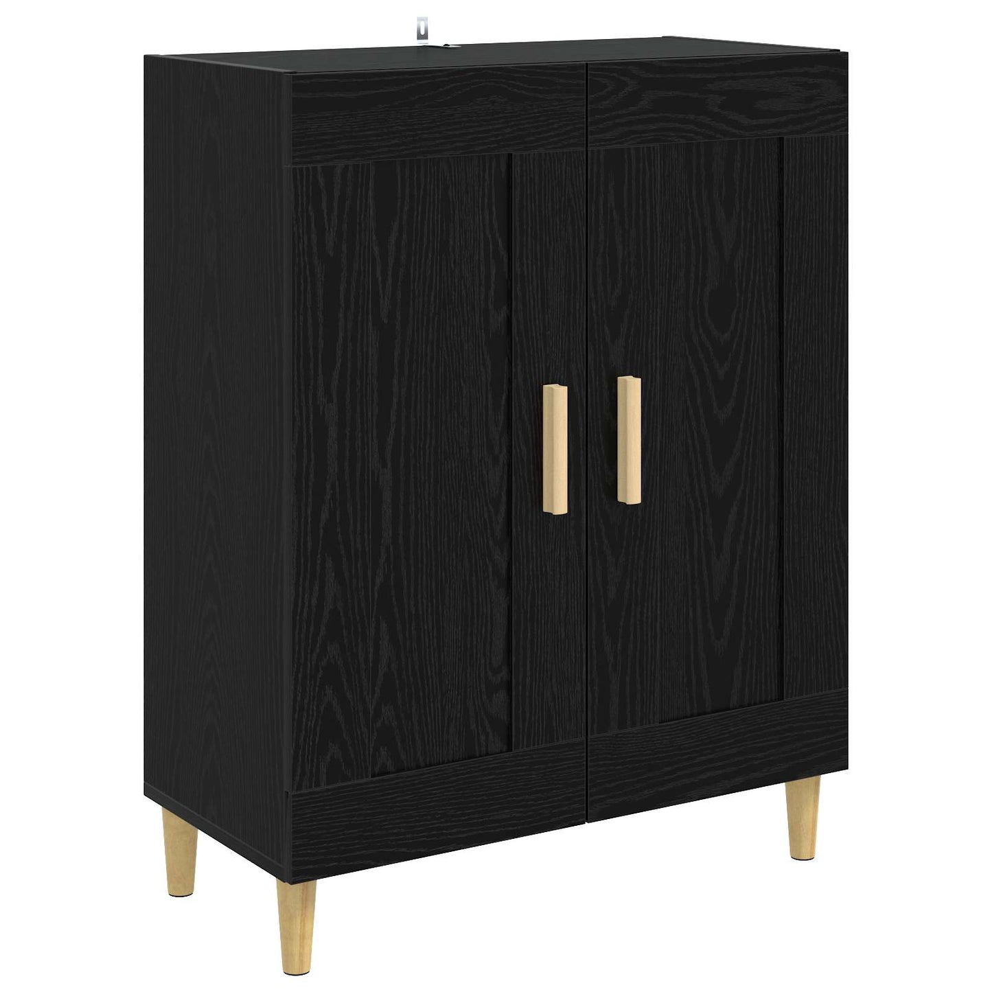 Sideboard Sort eg 69,5 x 34 x 90 cm Konstrueret træ