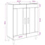 Sideboard Sort eg 69,5 x 34 x 90 cm Konstrueret træ