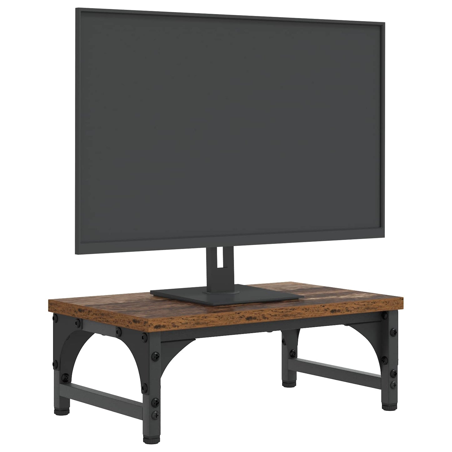 Monitor Stativ Gammelt træ 37 x 23 x 14 cm Konstrueret træ