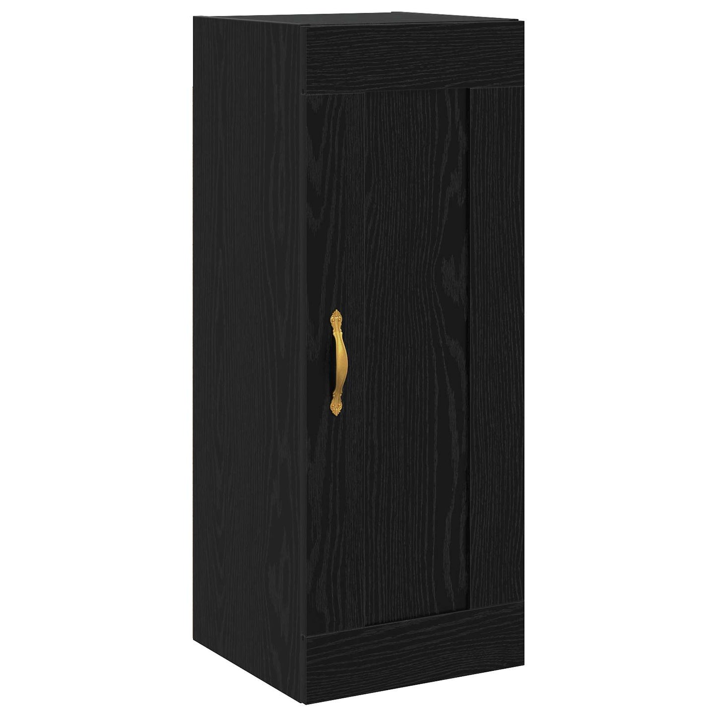 Vægskab Sort eg 34,5 x 34 x 90 cm Konstrueret træ