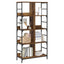 Bogreol Gammelt træ 78,5 x 33 x 153 cm metal PB