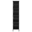 Bogreol Sort eg 78,5 x 33 x 153 cm metal PB