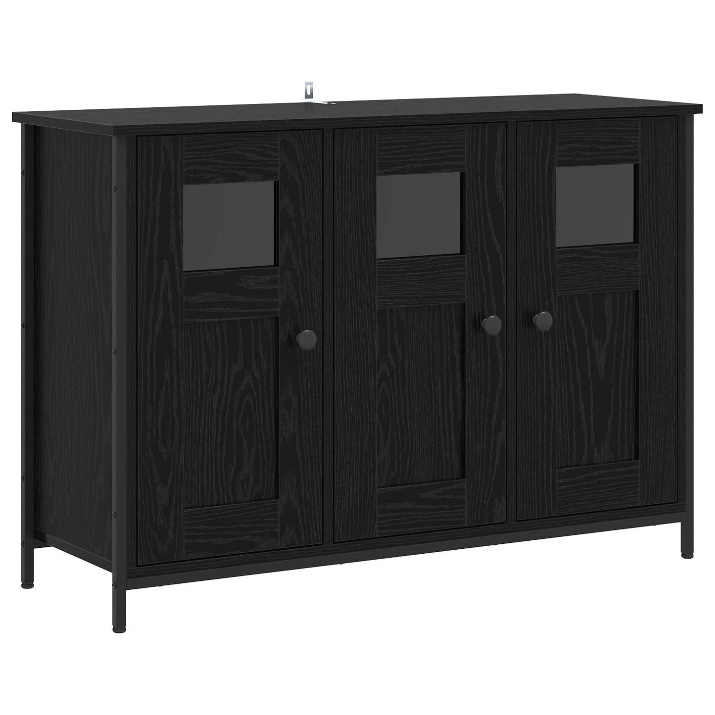 Sideboard Sort eg 100 x 35 x 70 cm Konstrueret træ