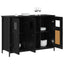 Sideboard Sort eg 100 x 35 x 70 cm Konstrueret træ