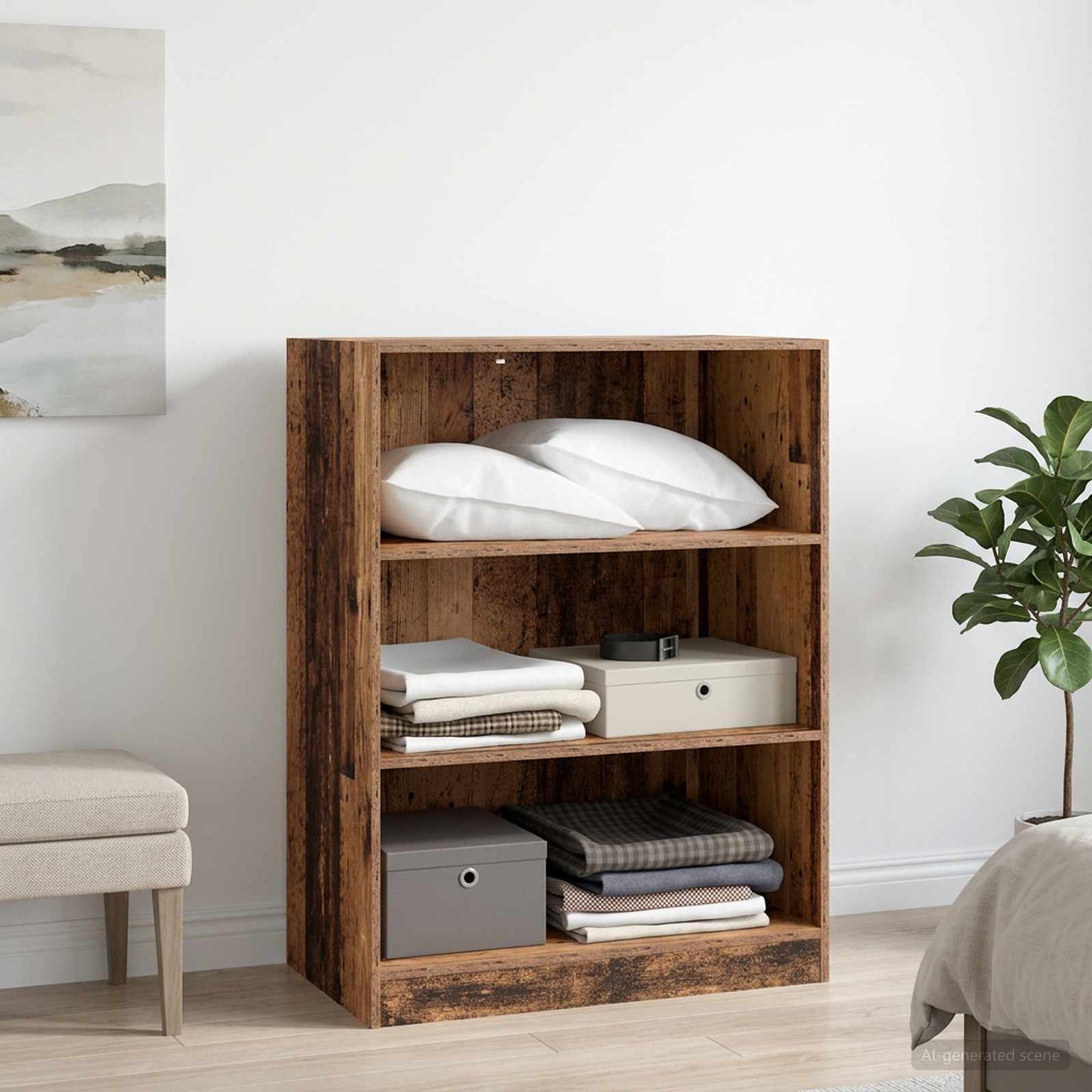 Garderobeskab Gammelt træ 77 x 48 x 102 cm Konstrueret træ