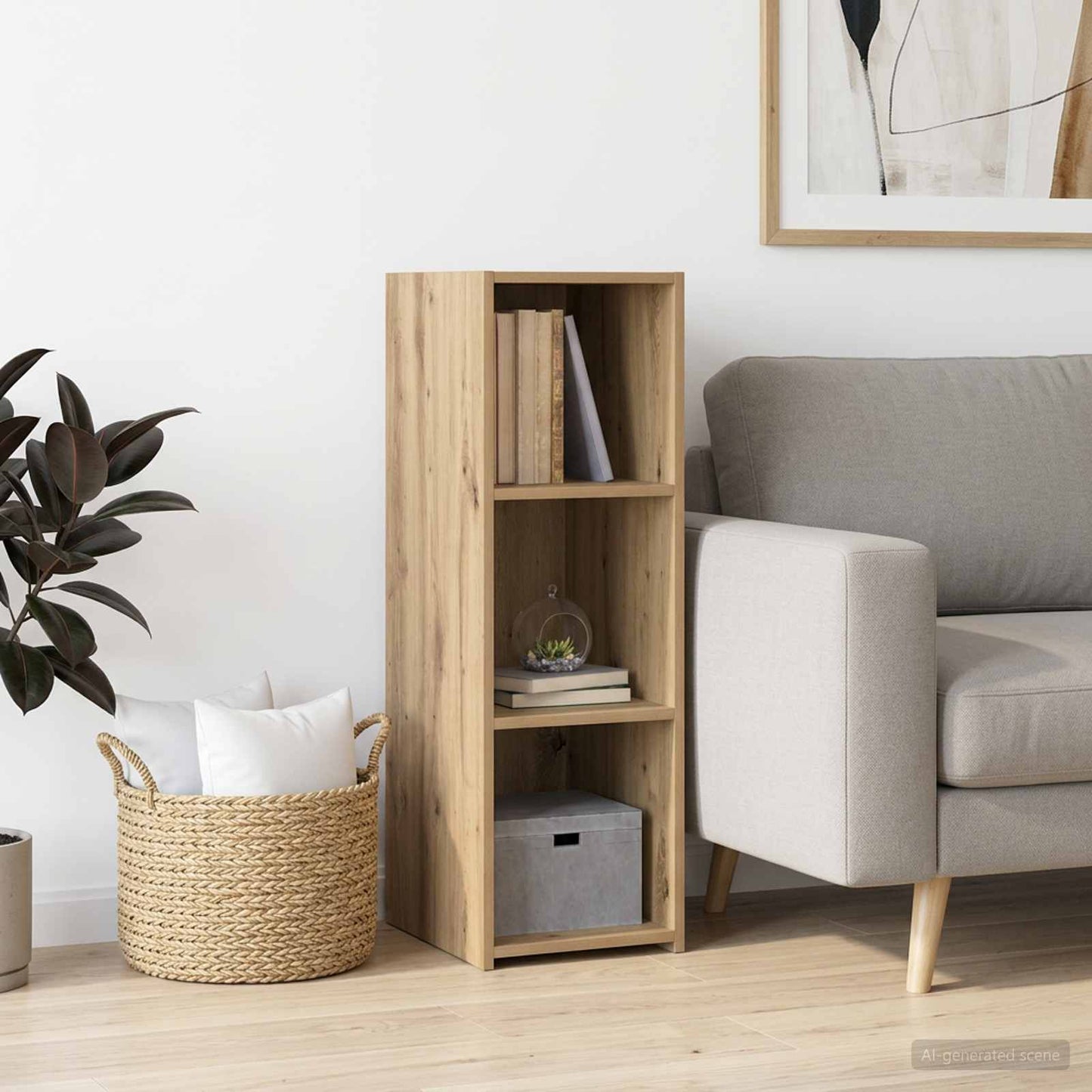 Sideboard Artisan-eg 30 x 41 x 93 cm Konstrueret træ