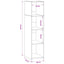 Highboard Gammelt træ 30 x 41 x 124 cm Konstrueret træ