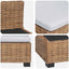 Mellemsofa med puder GENDT Naturlig rattan Naturfarvet