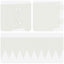 Plænekant 30 pcs 103 x 15 cm metal Hvid