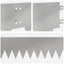 Plænekant 10 pcs 103 x 15 cm metal Sølv