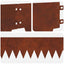 Plænekant 30 pcs 103 x 15 cm metal Rusten