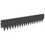 Plænekant 10 pcs 103 x 20 cm metal Sort