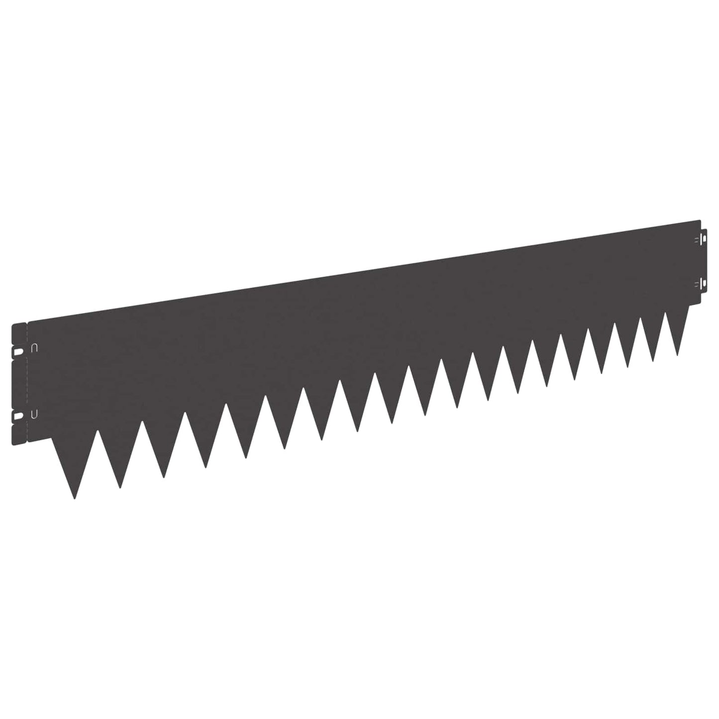 Plænekant 30 pcs 103 x 20 cm metal Sort