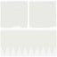 Plænekant 10 pcs 103 x 20 cm metal Hvid