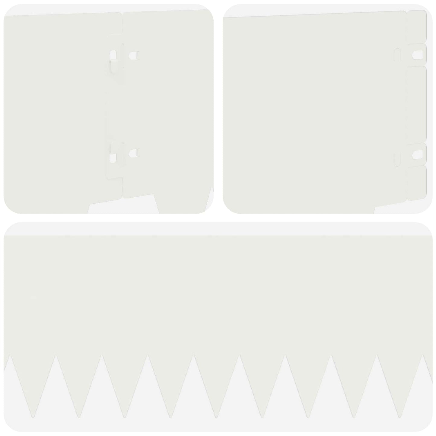 Plænekant 10 pcs 103 x 20 cm metal Hvid