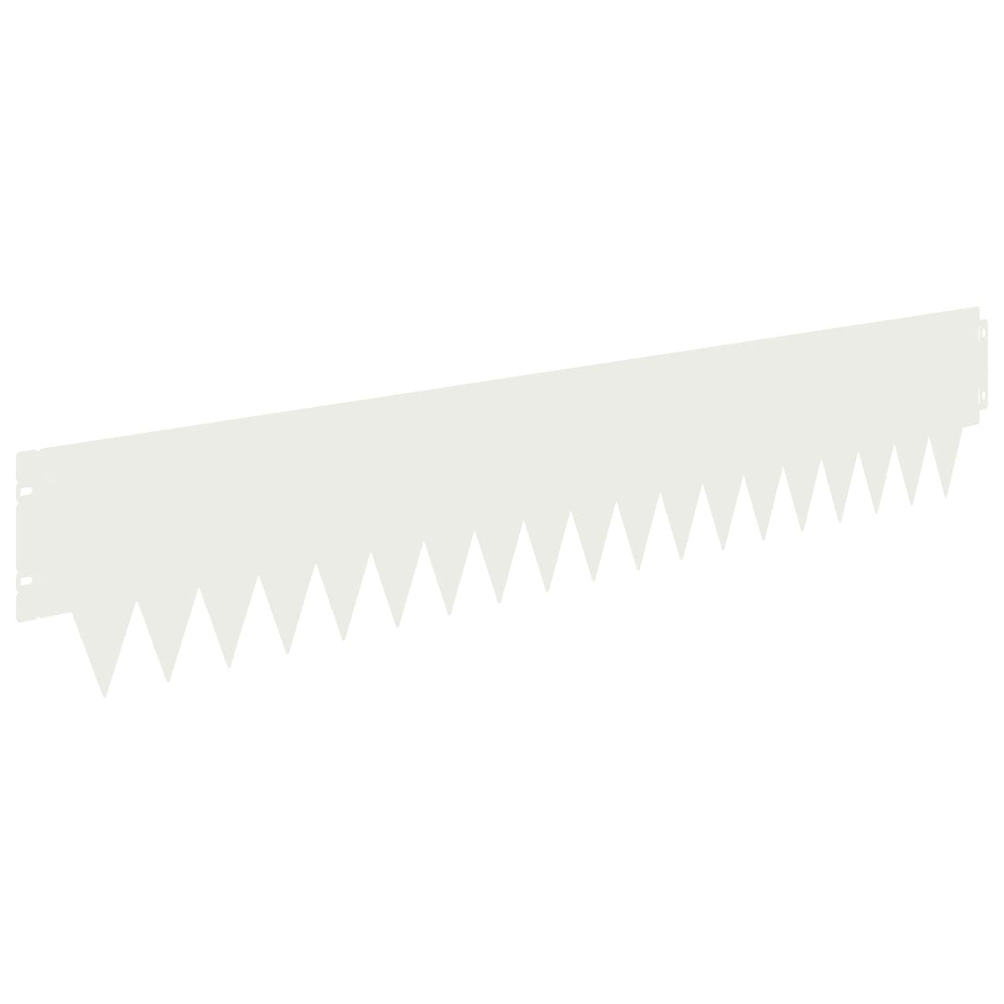 Plænekant 20 pcs 103 x 20 cm metal Hvid