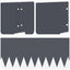 Plænekant 10 pcs 103 x 20 cm metal Antracit
