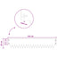 Plænekant 30 pcs 103 x 20 cm metal Antracit