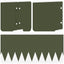 Plænekant 10 pcs 103 x 20 cm metal Olivengrøn