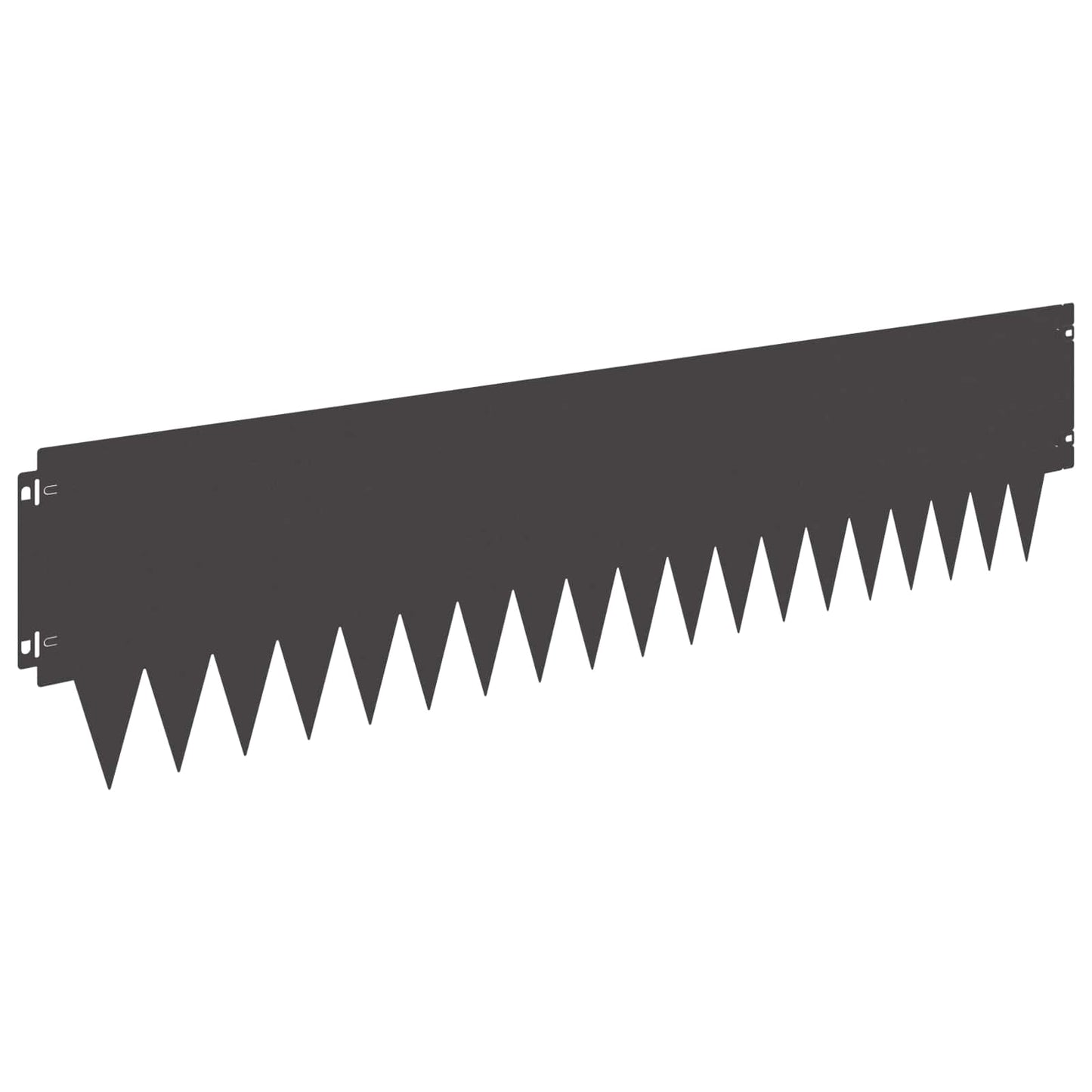 Plænekant 10 pcs 103 x 25 cm metal Sort