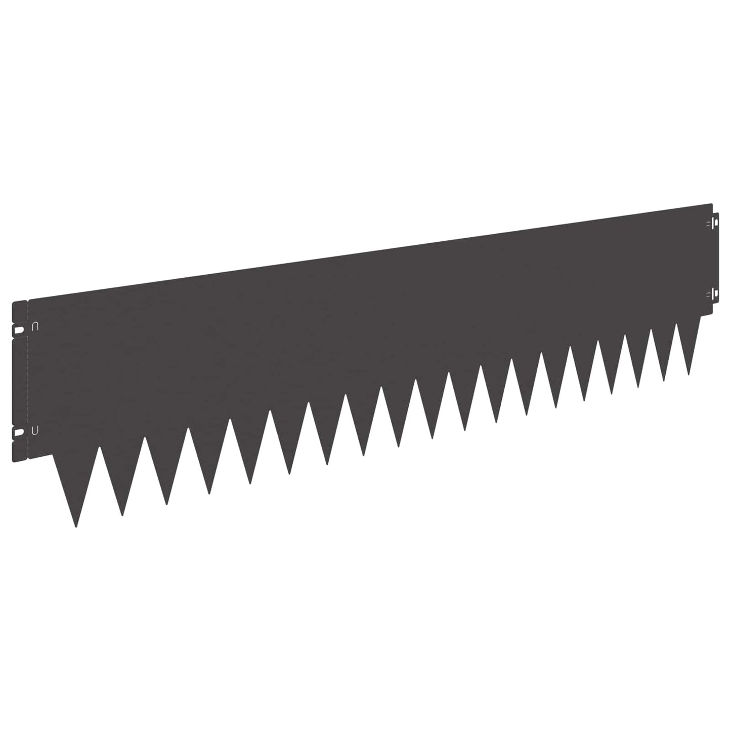 Plænekant 20 pcs 103 x 25 cm metal Sort