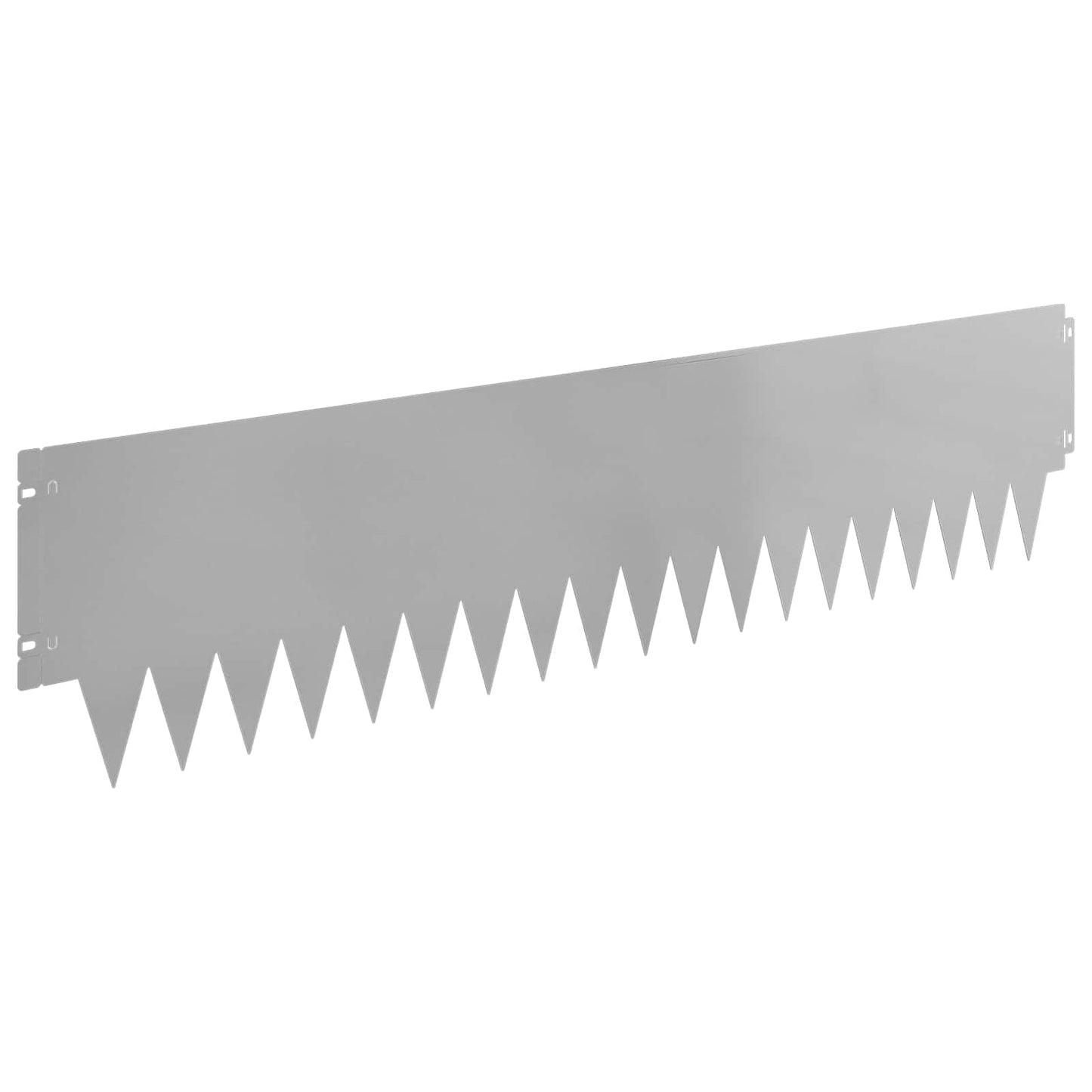 Plænekant 10 pcs 103 x 25 cm metal Sølv