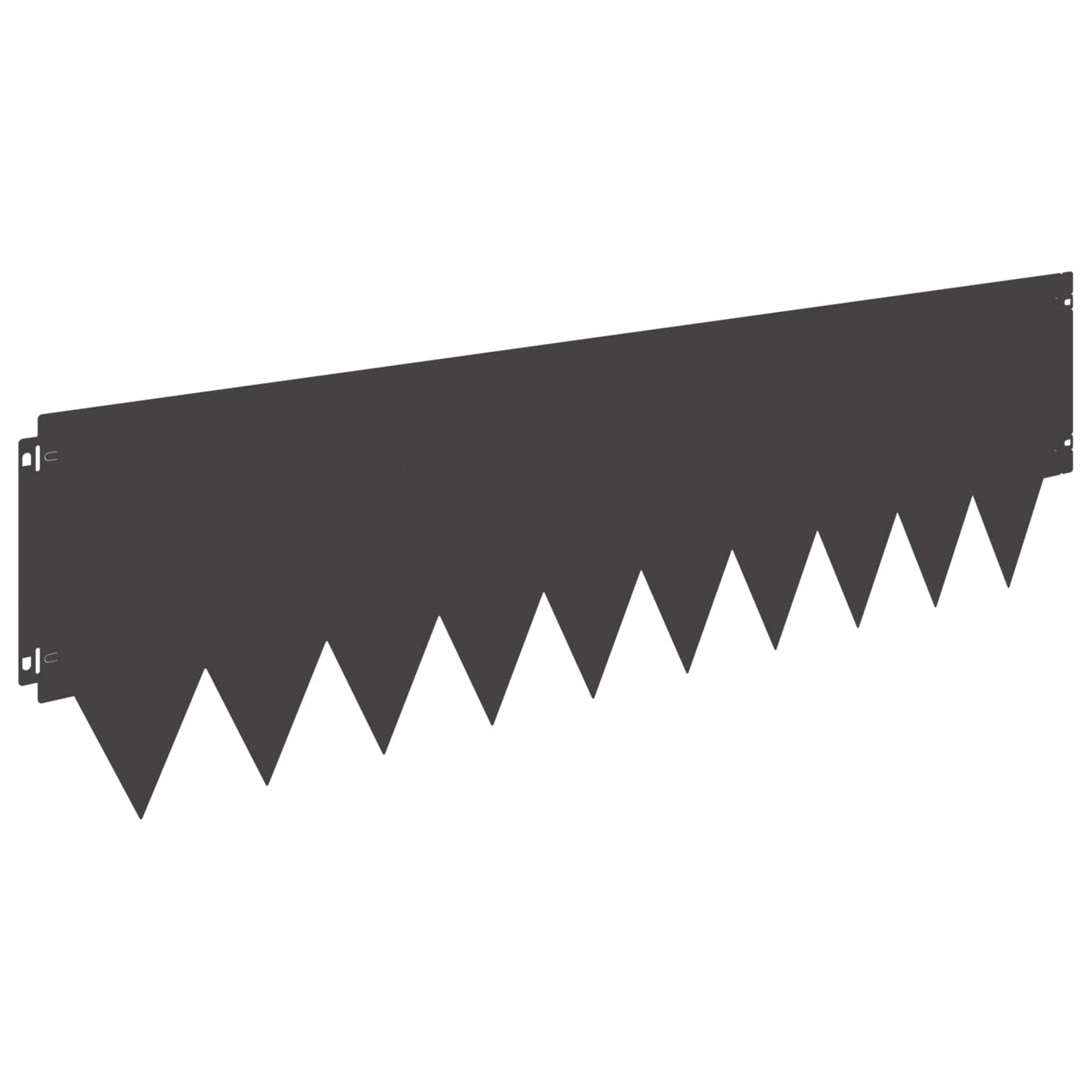 Plænekant 10 pcs 103 x 30 cm metal Sort