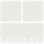 Plænekant 10 pcs 103 x 30 cm metal Hvid
