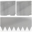 Plænekant 10 pcs 103 x 30 cm metal Sølv