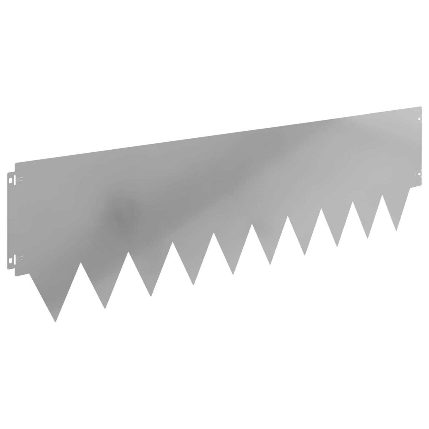 Plænekant 20 pcs 103 x 30 cm metal Sølv