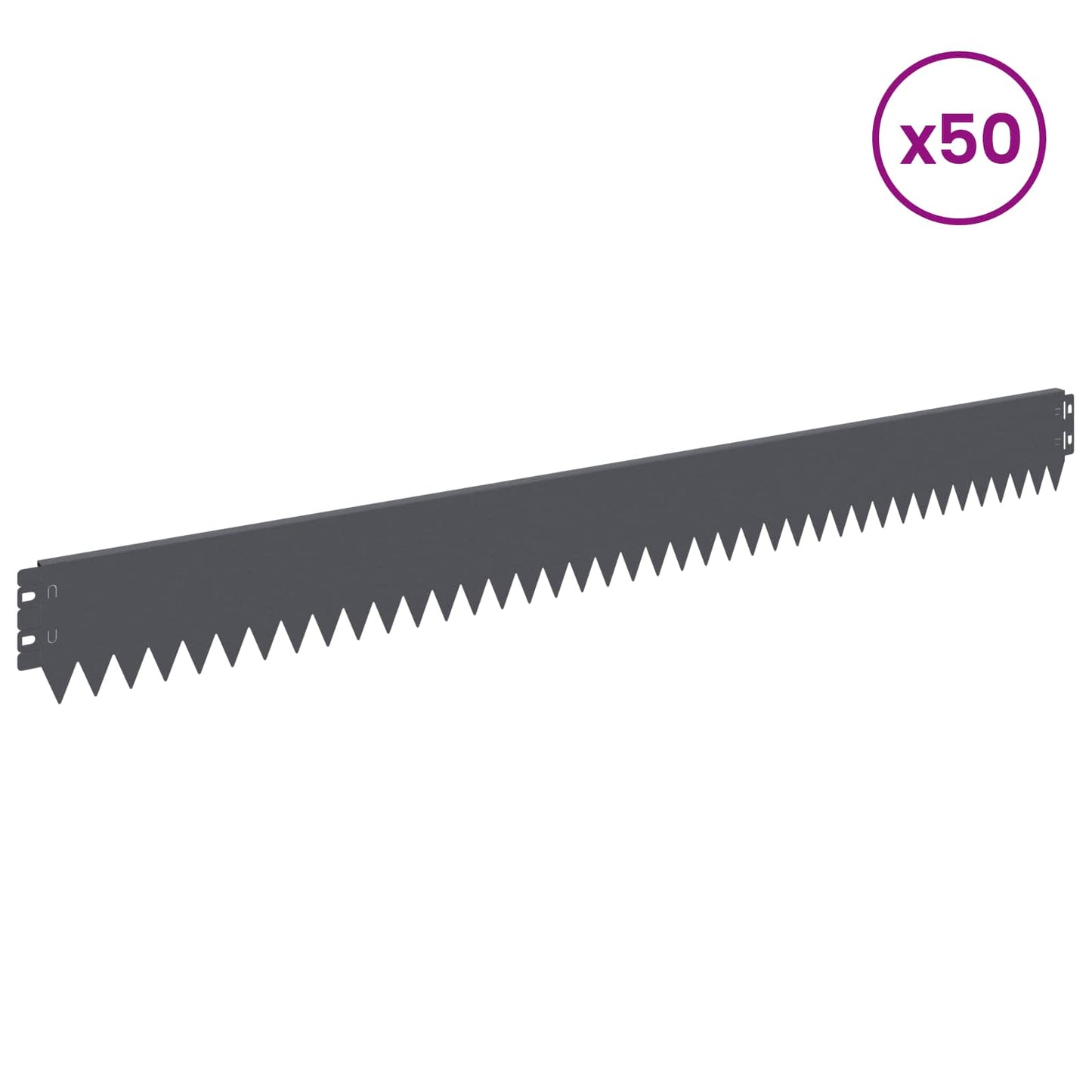 Plænekant 50 pcs 103 x 10 cm Stål Antracit