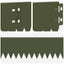 Plænekant 30 pcs 103 x 10 cm Stål Olivengrøn