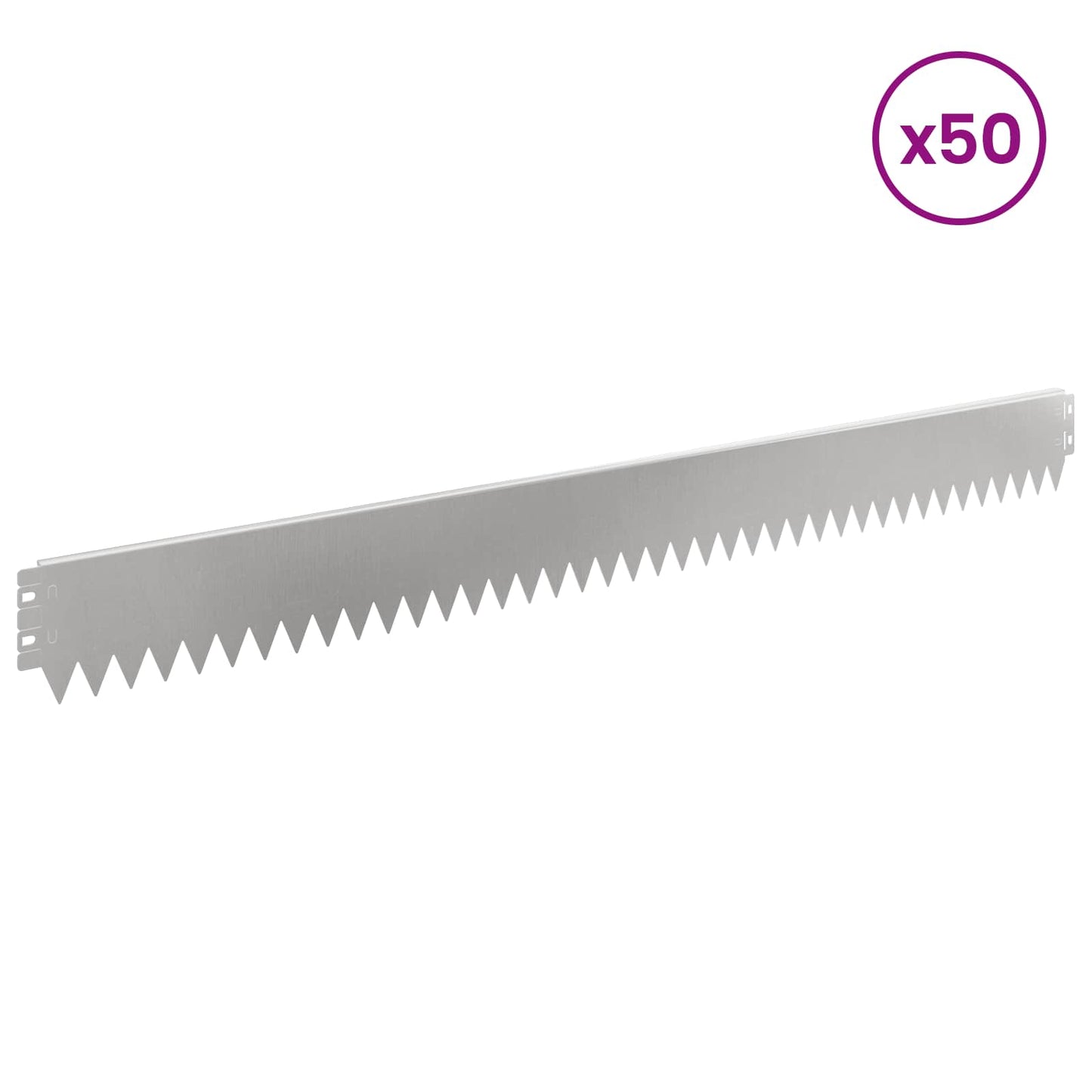 Plænekant 50 pcs 103 x 10 cm Stål Sølv
