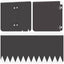 Plænekant 20 pcs 103 x 20 cm Stål Sort