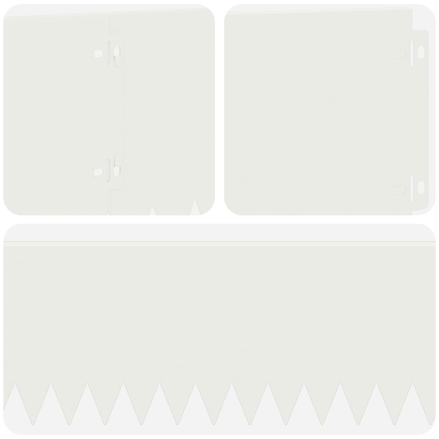 Plænekant 30 pcs 103 x 20 cm Stål Hvid