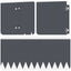 Plænekant 30 pcs 103 x 20 cm Stål Antracit