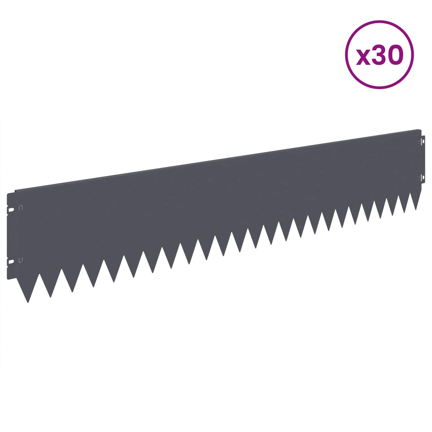 Plænekant 30 pcs 103 x 20 cm Stål Antracit