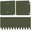 Plænekant 30 pcs 103 x 20 cm Stål Olivengrøn
