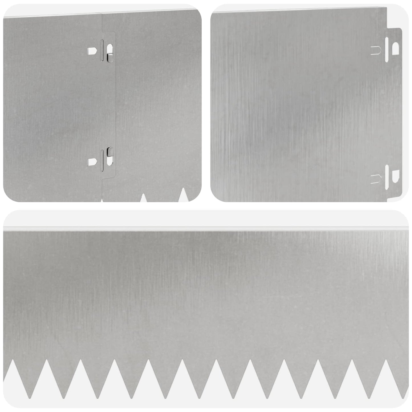 Plænekant 10 pcs 103 x 20 cm Stål Sølv