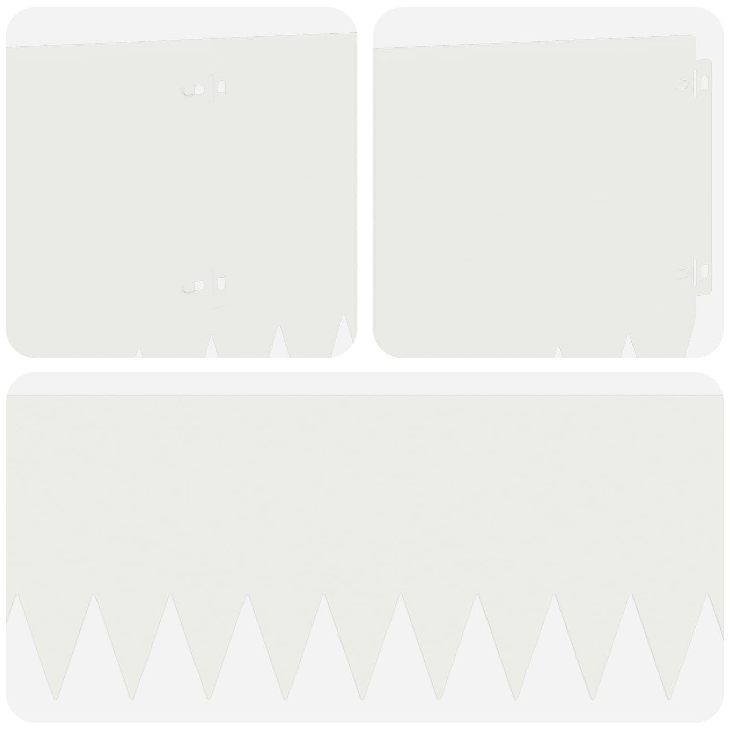 Plænekant 20 pcs 103 x 25 cm Stål Hvid