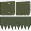 Plænekant 10 pcs 103 x 25 cm Stål Olivengrøn