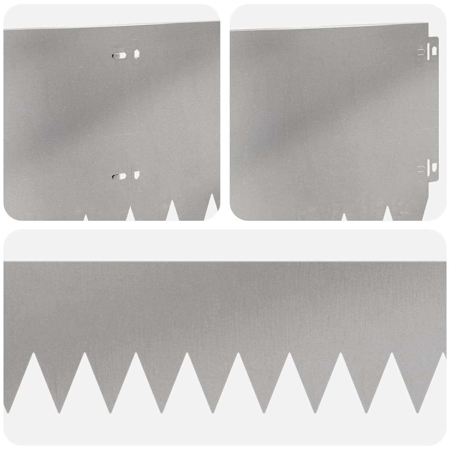Plænekant 10 pcs 103 x 25 cm Stål Sølv