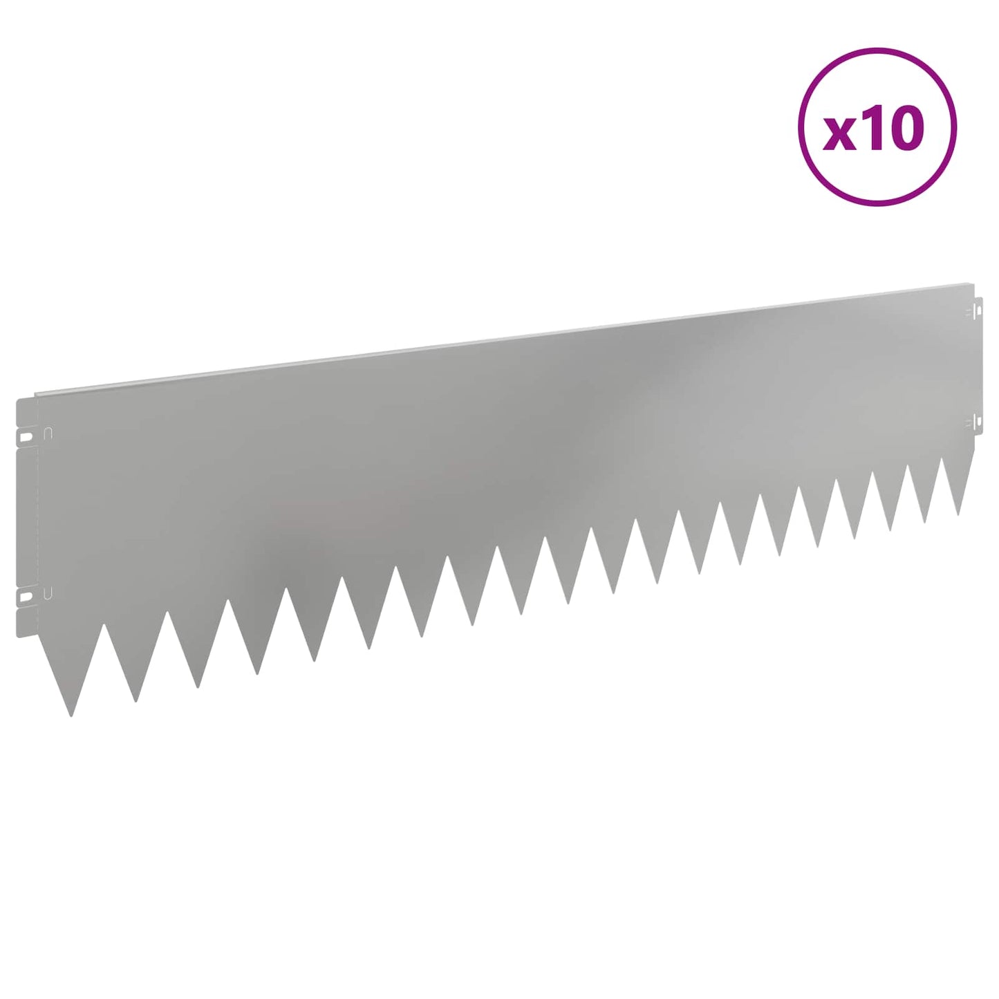 Plænekant 10 pcs 103 x 25 cm Stål Sølv