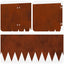 Plænekant 20 pcs 103 x 25 cm Stål Rusten