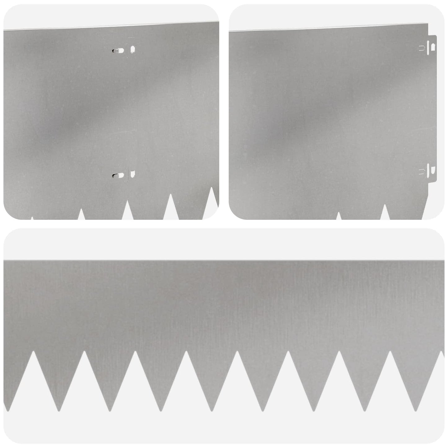 Plænekant 20 pcs 103 x 30 cm Stål Sølv