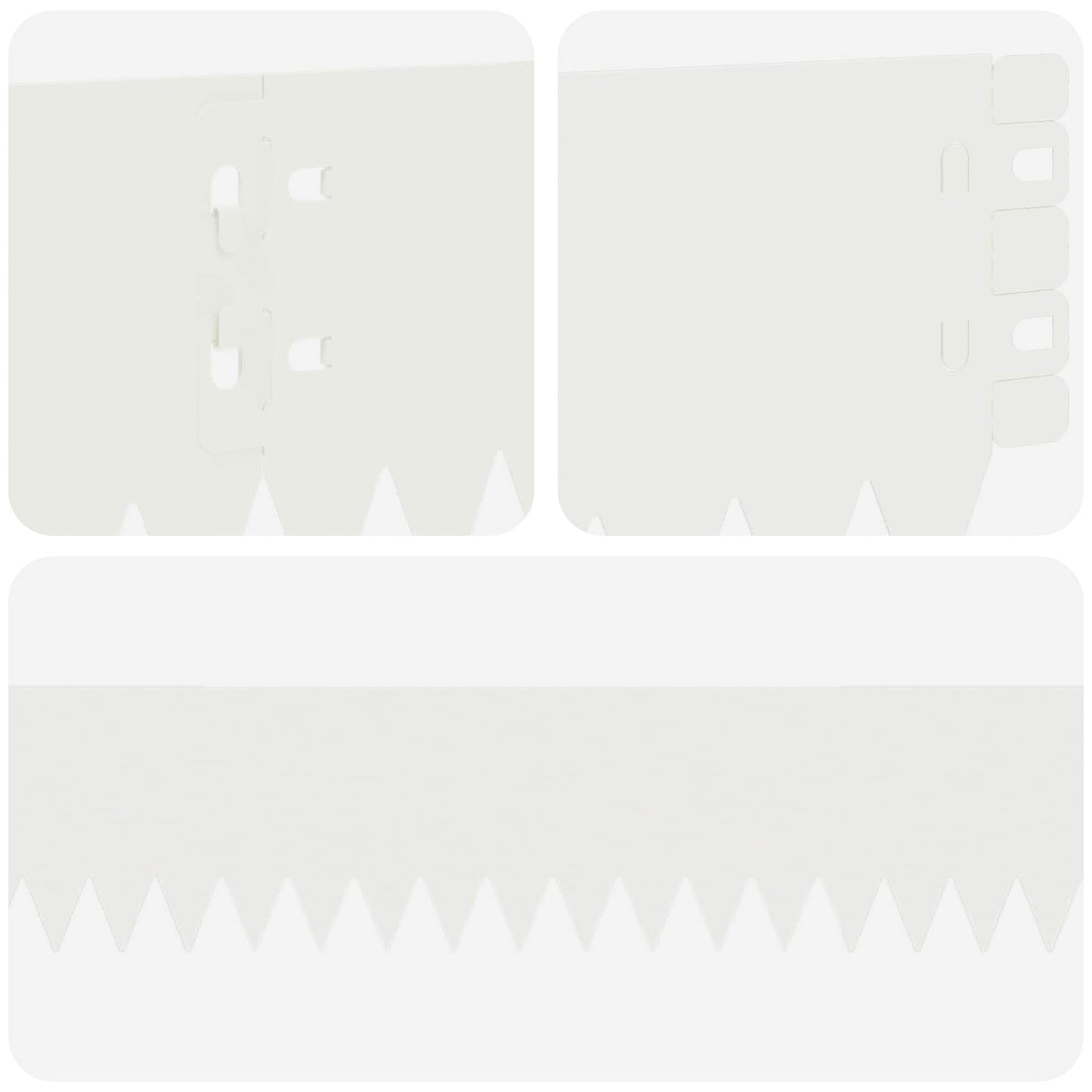 Plænekant 10 pcs 103 x 10 cm Stål Hvid